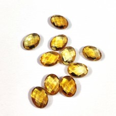 Citrine 7.5x5.5mm oval briolette 0.81 cts